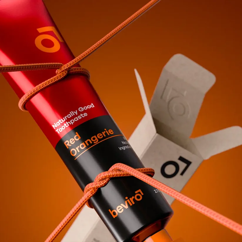 Beviro Naturally Good Toothpaste Red Orangerie 80 ml - Přírodní zubní pasta s pomerančovou příchutí
