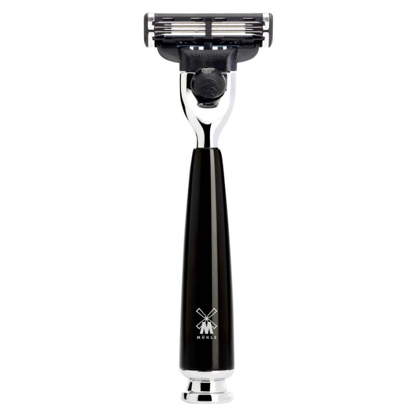 Mühle Rytmo R226M3 Black Gillette Mach 3 Holící strojek s černou rukojetí