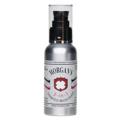 Morgan's 3in1 Shampoo, Wash and Shave 100 ml - Univerzální gel na mytí vlasů těla i pro holení