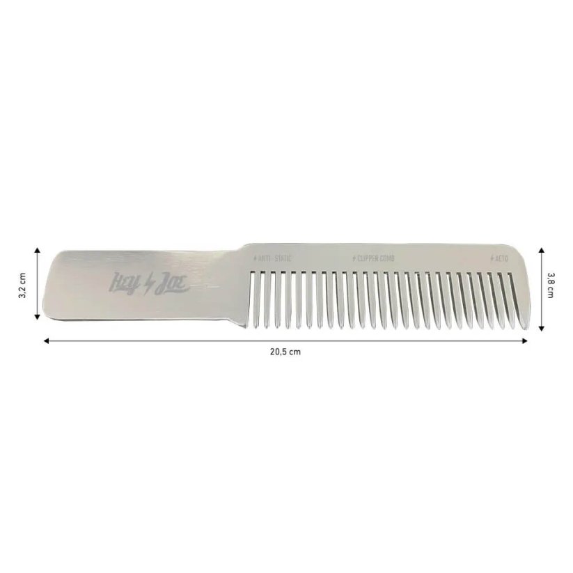 Hey Joe Premium Aluminium Hair comb - Kovový hřeben na vlasy