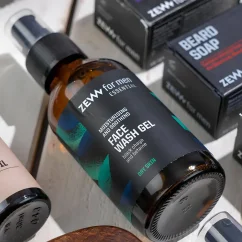 Zew for men Face Wash Gel with Black Chaga & Betaine 100 ml - Mycí gel na obličej pro suchou pokožku