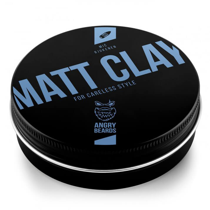 Angry Beards Mič Bjůkenem Matt clay Jíl na vlasy 120 g