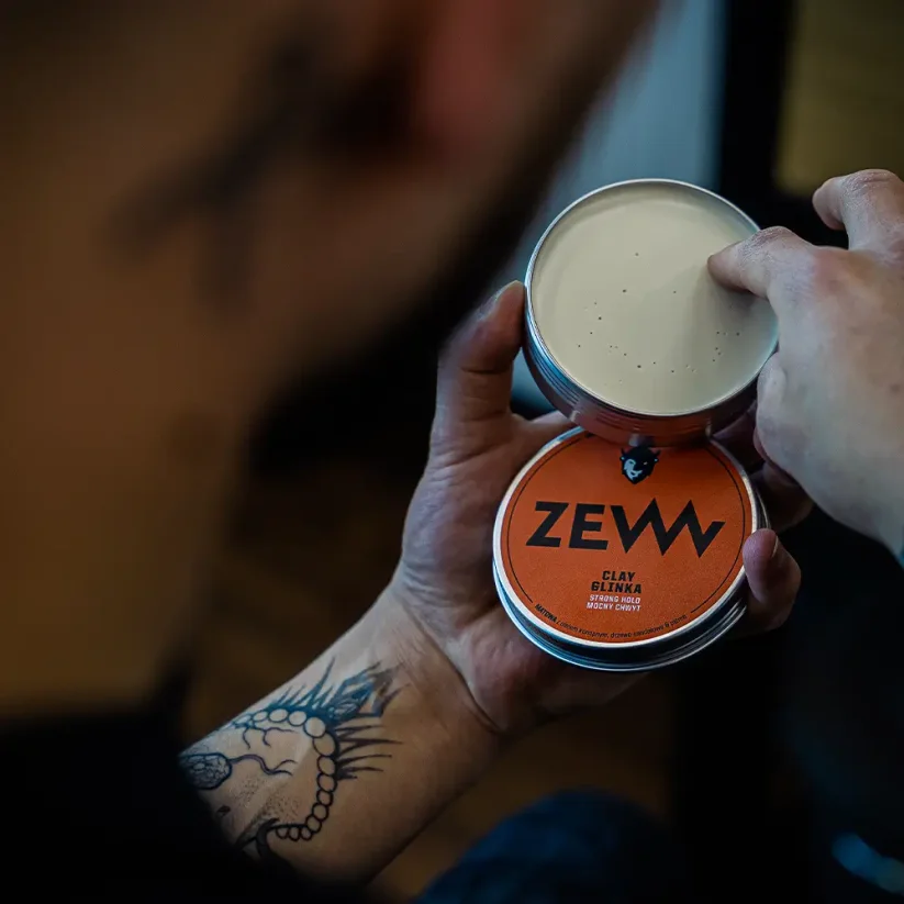 Zew for men Hemp Strong Hold Clay Matná hlína na vlasy 100 ml