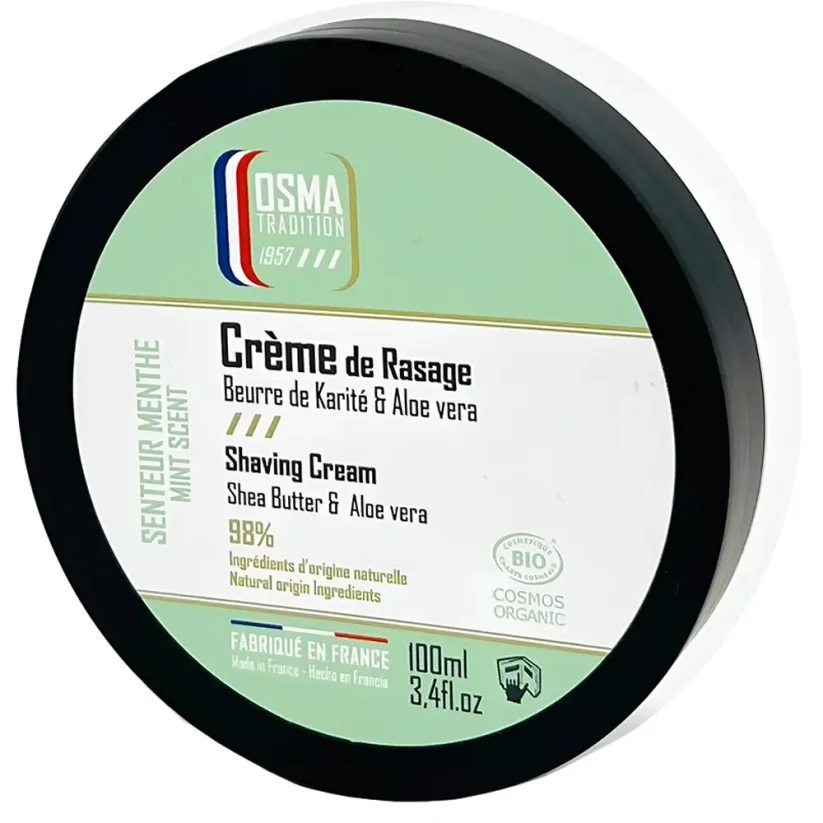 Osma Shaving Cream Organic Menthol 100 ml - Mentolový krém na holení