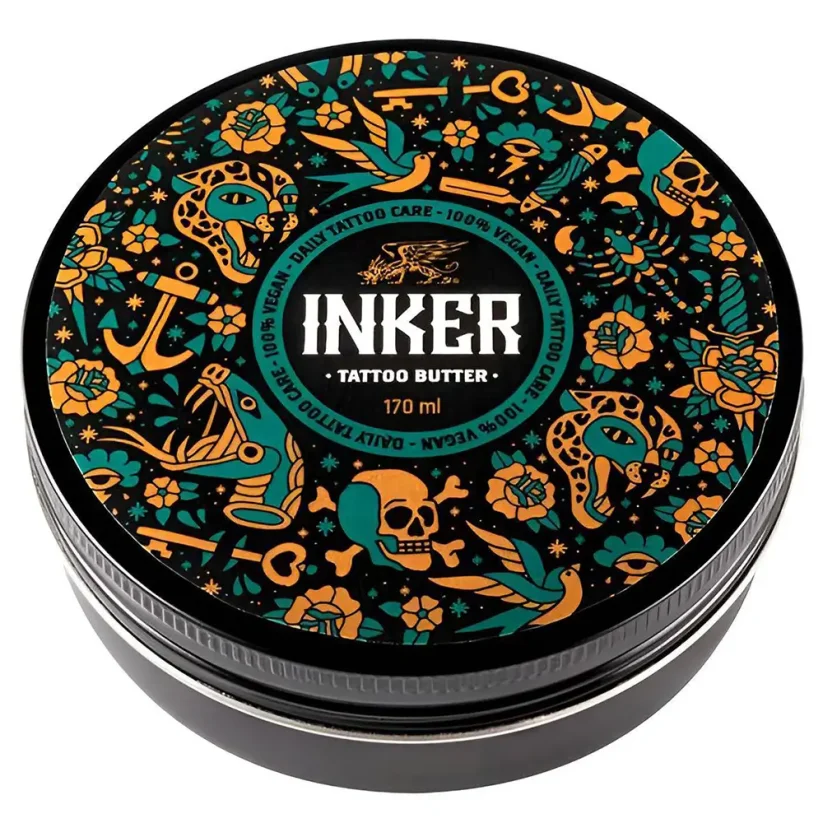 Pan Drwal Inker Tattoo Pack Cleansing Foam & Butter - Sada krému a čistící pěny pro péči o tetování