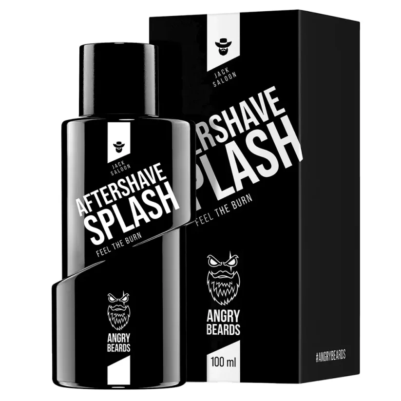 Angry Beards AfterShave Splash Jack Saloon 100 ml - Pánská voda po holení