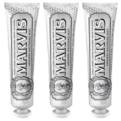 Marvis Toothpaste Smokers Whitening Mint 3 x 85 ml - Zubní bělící pasta pro kuřáky