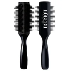 Noberu 7 Row Ceramic Hair Brush - Černý keramický kartáč na vlasy