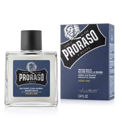 Proraso Beard Balm Azur Lime 100 ml - Krémový balzám na vousy proti svědění pro výživu a hydrataci