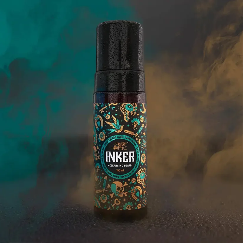Pan Drwal Inker Tattoo Pack with Cleansing Foam & Cream - Sada másla a čistící pěny pro péči o tetování