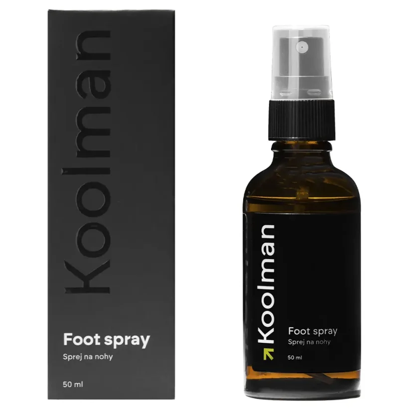 Koolman Foot Spray 50 ml - Antibakteriální sprej na nohy proti zápachu i plísním