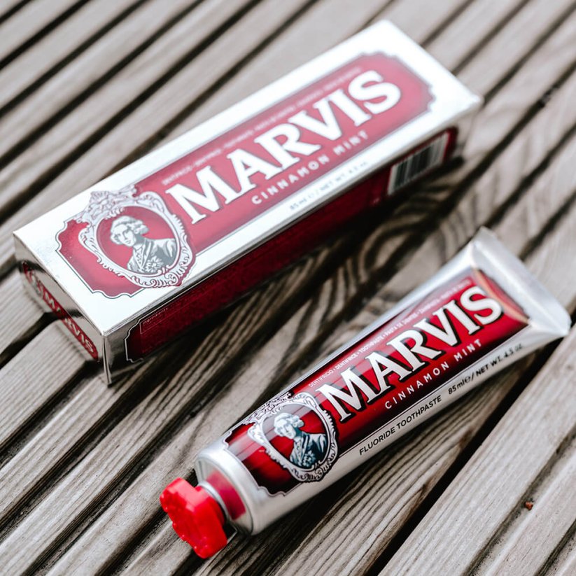 Marvis Tooth Paste Cinnamon Mint 3 x 85 ml - Zubní pasta s příchutí skořice a máty