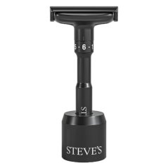 Steves Double Edge Razor with Stand - Nastavitelný strojek na holení + stojánek