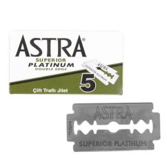 Astra Superior Platinum Double Edge 5 ks -Klasické celé žiletky na holení
