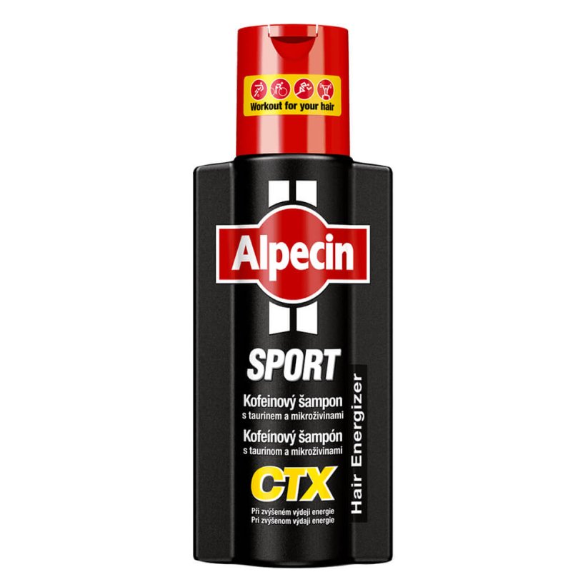 Alpecin Sport CTX Shampoo Kofeinový šampon proti padání vlasů pro sportovce 250 ml