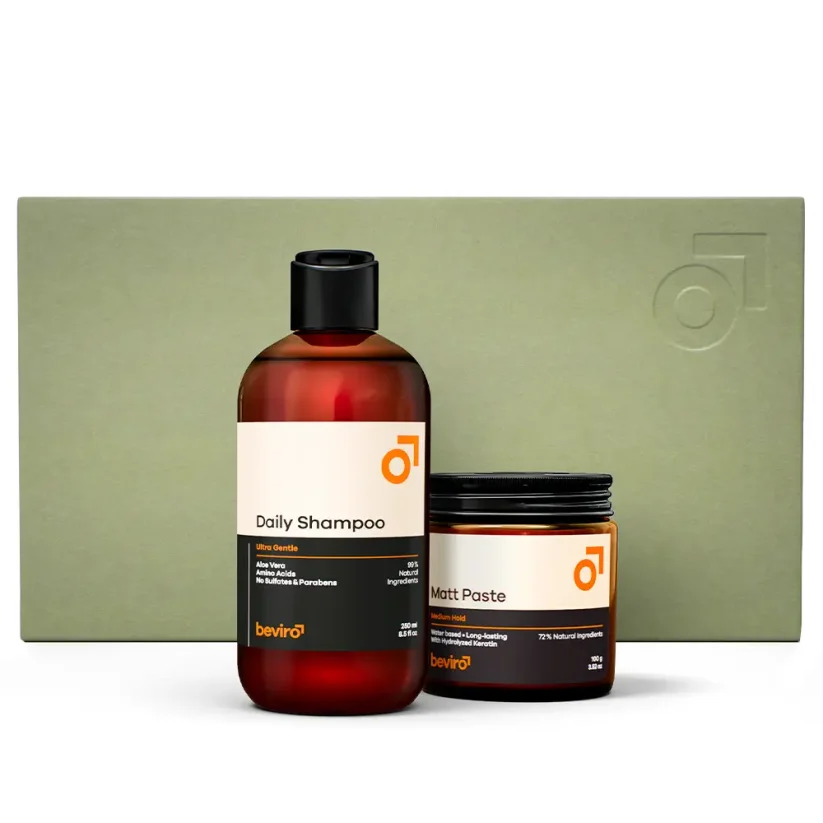 Beviro Essential Hair Care Kit Dárková sada šamponu a pasty na vlasy