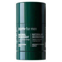 Zew for men Natural Deodorant with Black Chaga 30 g - Tuhý deodorant s dřevitou a citrusovou vůní pro muže
