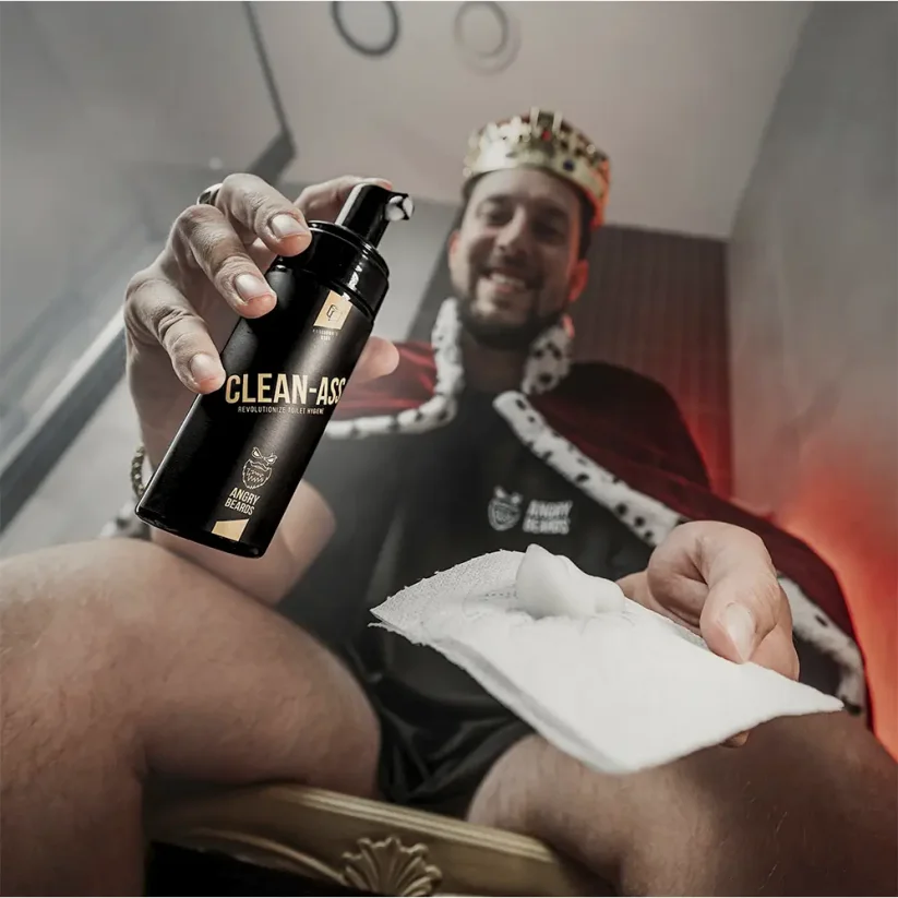 Angry Beards Clean-Ass Poseidon's Kiss 150 ml - Zvlhčovač toaletního papíru