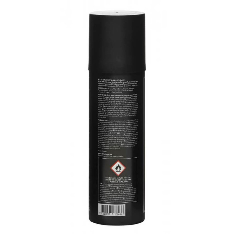 Noberu Dry shampoo Boost Spray Dark Amber Lime 200 ml - Suchý šampon ve spreji na tmavé a hnědé vlasy