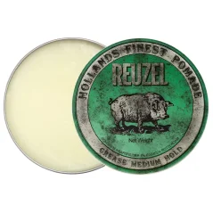 Reuzel Green Grease Medium Hold Pololesklá pomáda na vlasy 35 g