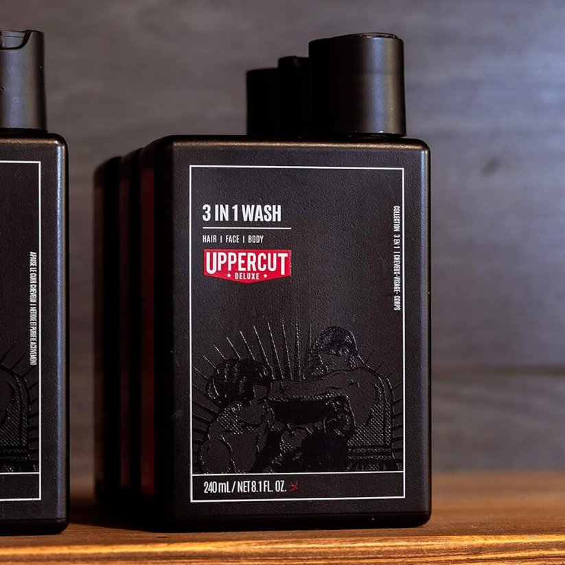 Uppercut Matte Pomade & 3in1 Wash Duo Kit - Dárková sada pro muže s matnou pomádou a mycím gelem
