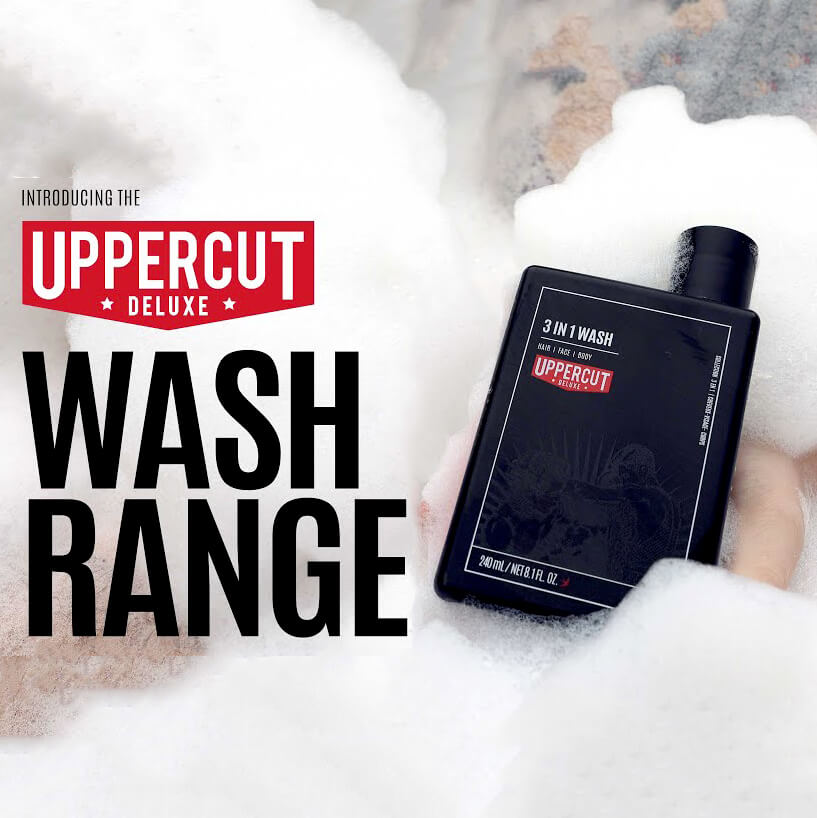 Uppercut 3 in 1 Wash Sprchový gel a šampon v jednom 240 ml