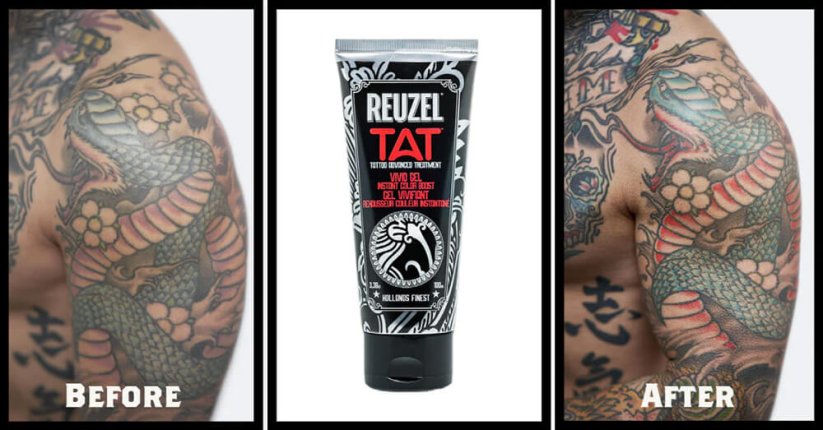 Reuzel Tatto Tat Vivid Gel Color Boost Hydratační gel na tetování pro rozjasnění barev 100 ml