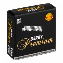 Derby Premium Single Edged Klasické půlené žiletky na holení 100 ks