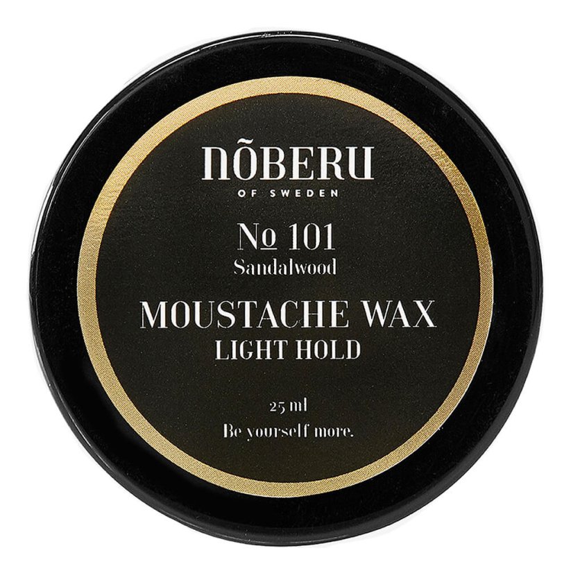 Noberu Moustache Wax Light Hold Sandalwood 25 ml - Vosk na knír