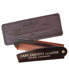 Captian Fawcett Leather Case for Beard Comb CF.82T - Kožené pouzdro na skládací hřeben CF.82T