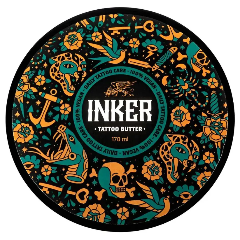 Pan Drwal Inker Tattoo Pack Cleansing Foam & Butter - Sada krému a čistící pěny pro péči o tetování