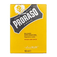 Proraso Aftershave Balm Wood & Spice 100 ml - Balzám po holení s vůni cedrového dřeva a koření