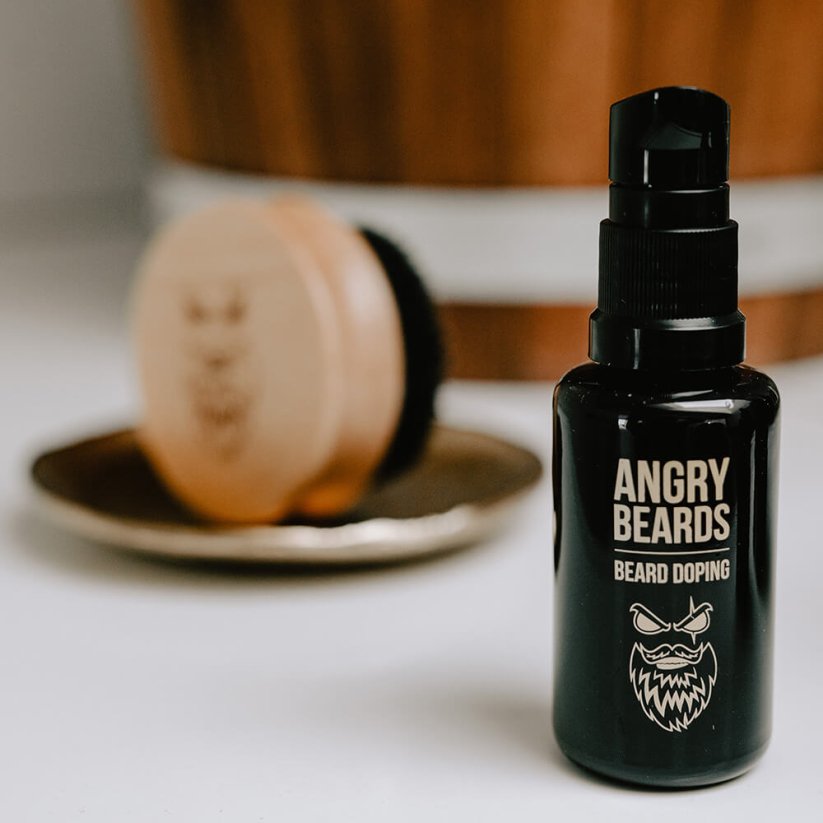 Angry Beards Full Pack Beard Boosting Sada na posílení růstu vousů - 2 měsíční kůra